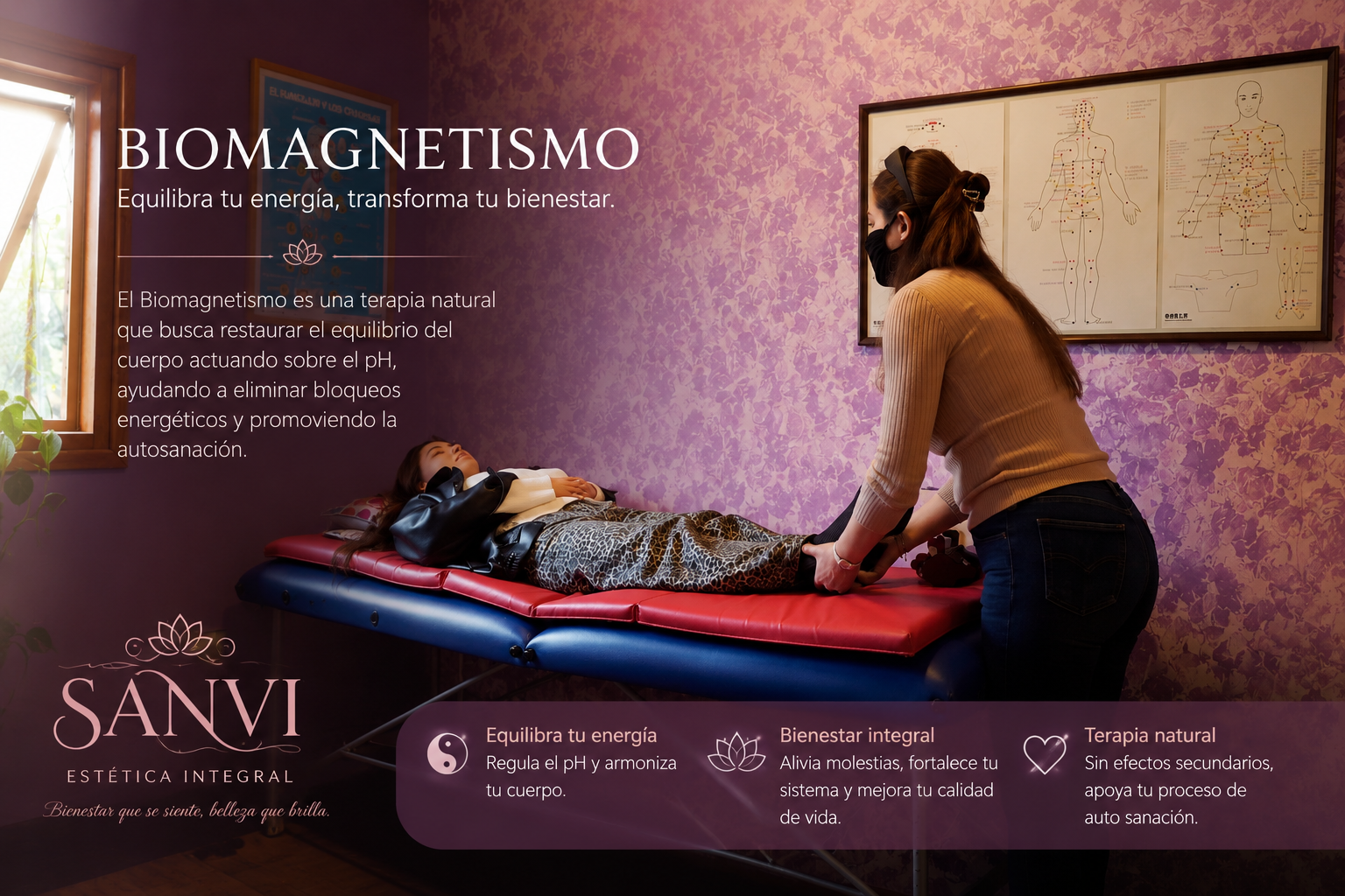 Biomagnetismo terapéutico en Estética SanVi, San Vicente de Tagua Tagua